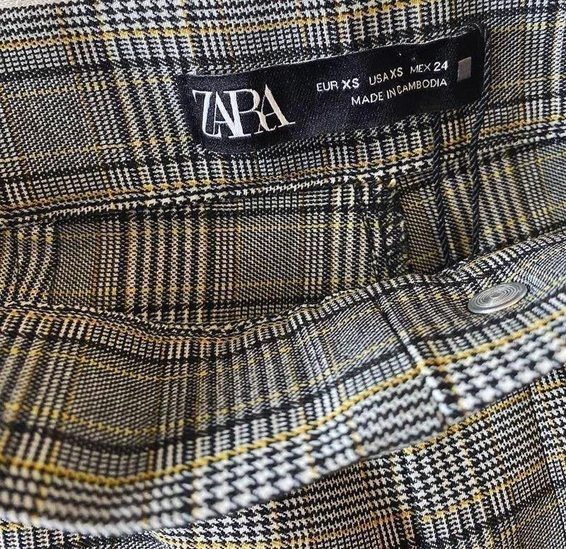 ZARA Plaid Leggings – Size XS - photo 3