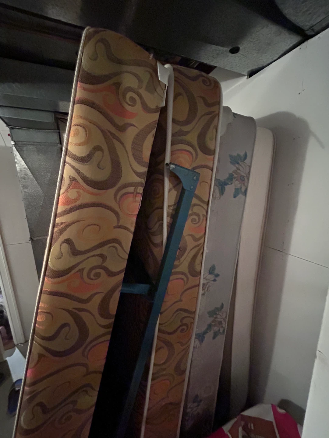 Mattress, Box Springs and metal bed frames for free