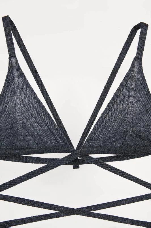 ZARA Knitted Strappy Bralette – Size S - photo 3