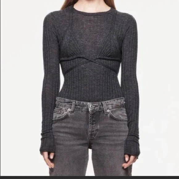 ZARA Knitted Strappy Bralette – Size S - photo 5