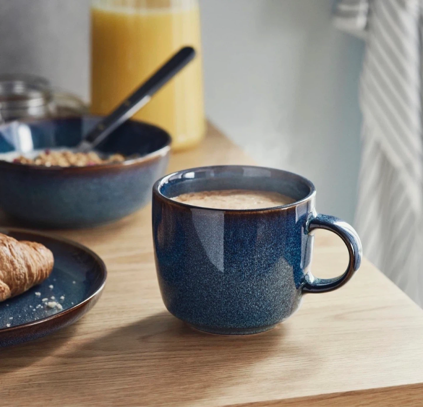 IKEA GLADELIG Mugs - Blue & Gray Reactive Glaze - photo 3
