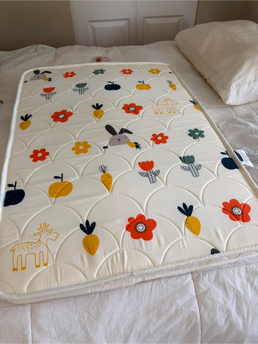 Baby Crib Mattress with Animal and Fruit Design - photo 2