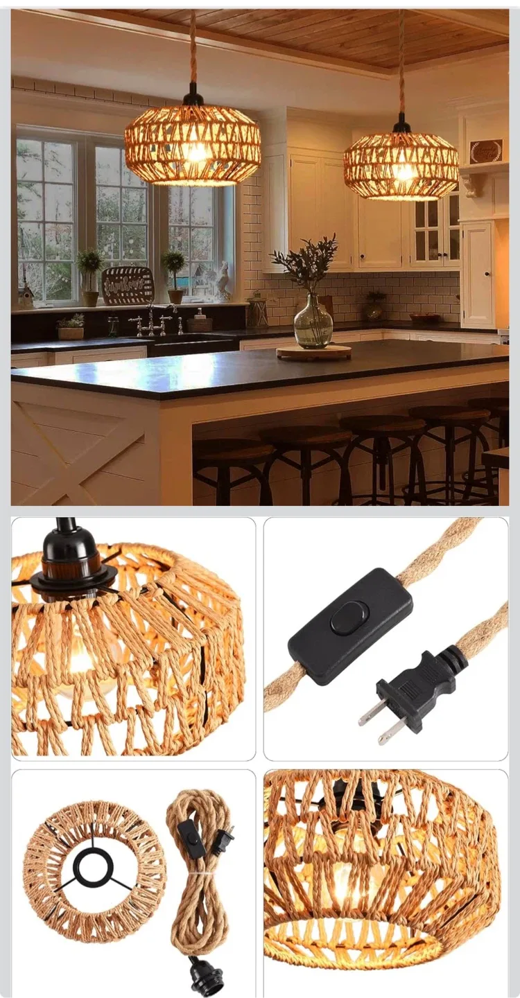 Woven Pendant Light 2 pack - photo 3