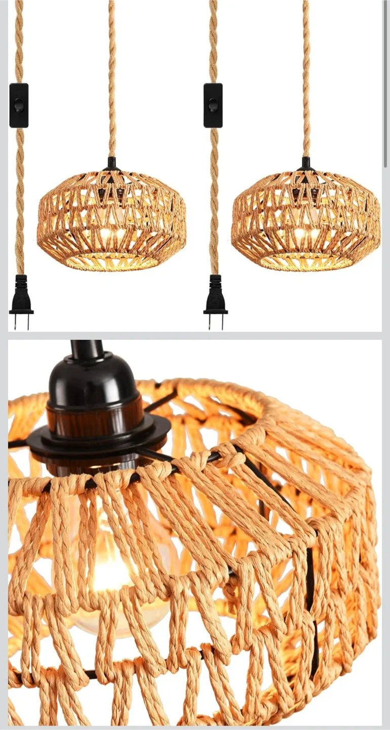 Woven Pendant Light 2 pack - photo 4