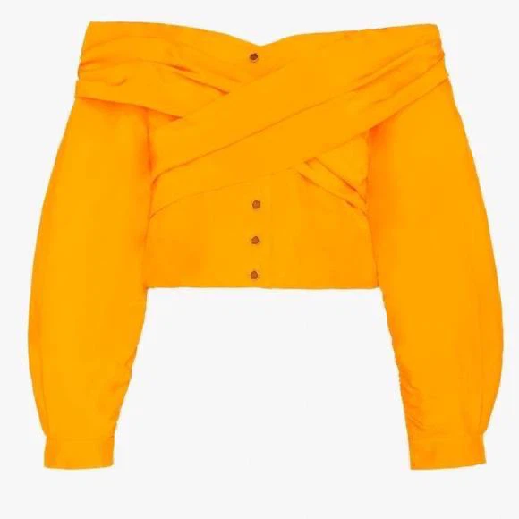 ZARA Limited Collection Bright Orange Blouse – Size XS - photo 2