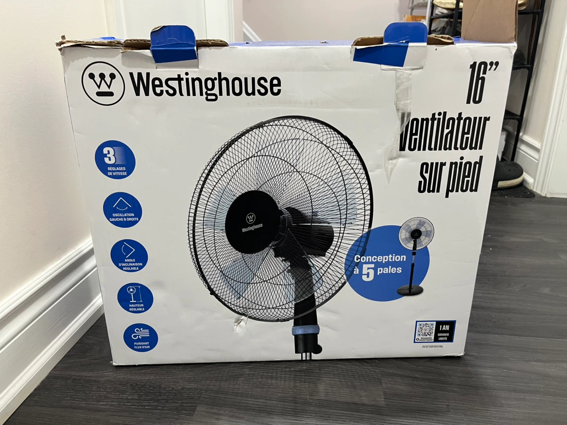 Westinghouse 16" Pedestal Fan - photo 5
