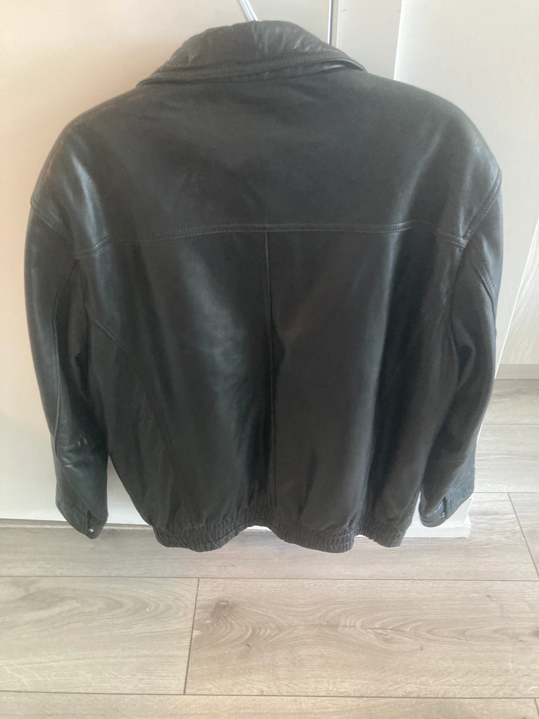 DANIER  Black Leather Bomber Jacket - photo 3