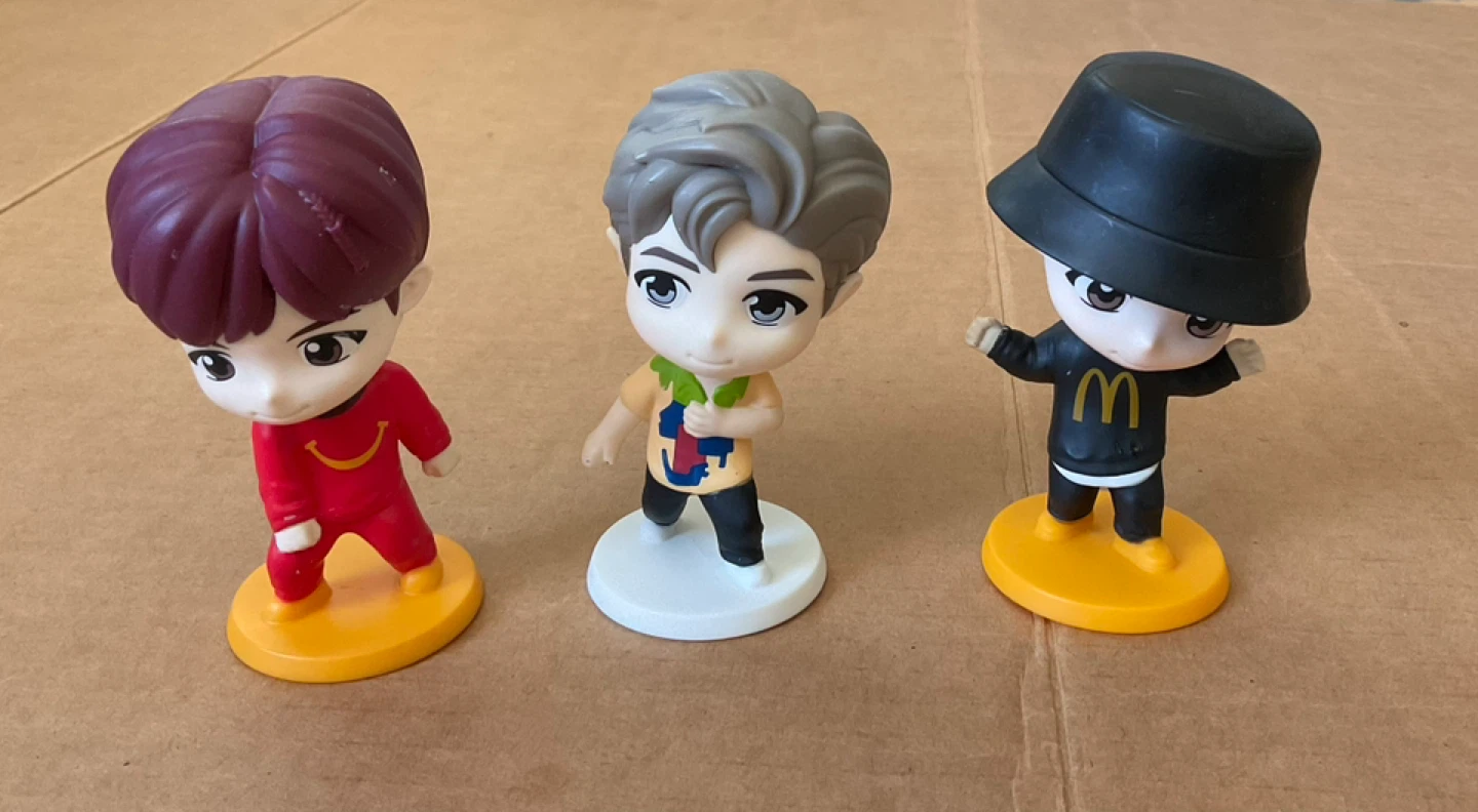 McDonald's BTS TinyTAN Figures - set of 3 - photo 2