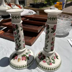 Portmeirion Candle Holders Pair