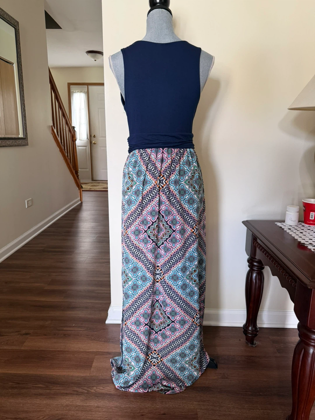 GILLI USA Navy Blue & Patterned Maxi Dress - photo 2