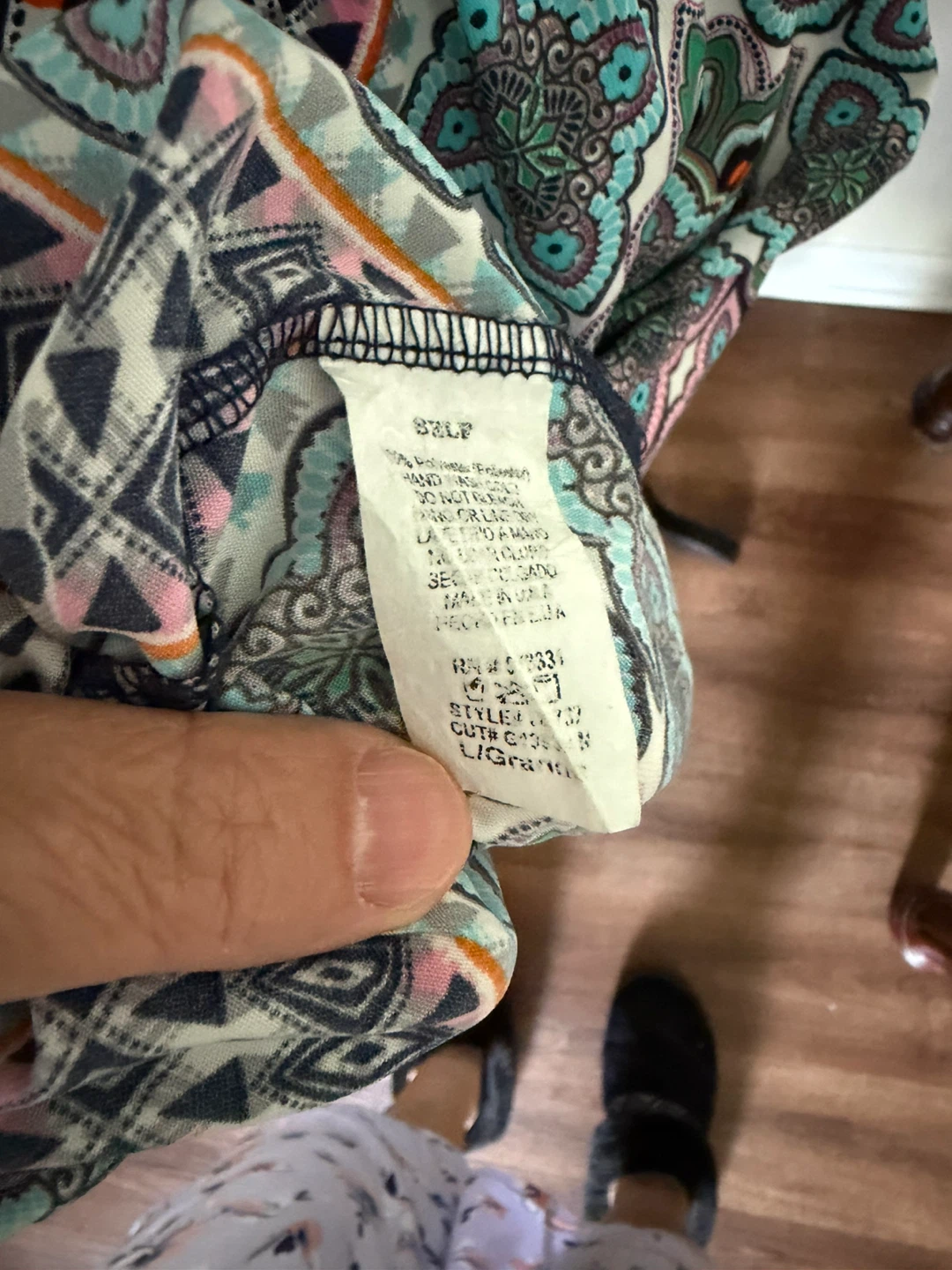 GILLI USA Navy Blue & Patterned Maxi Dress - photo 4