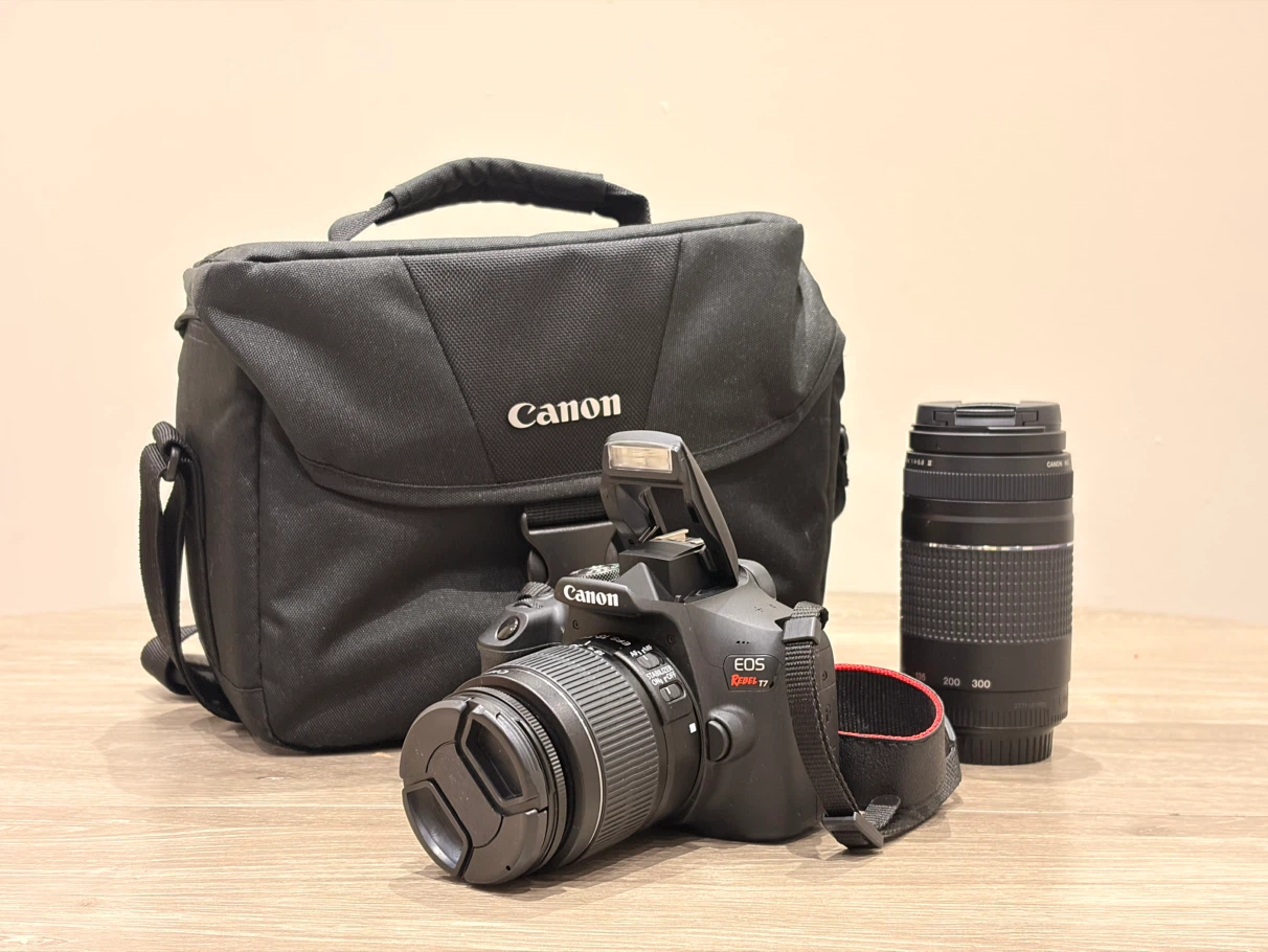 Canon EOS Rebel T7 DSLR Camera with 18-55mm & 75-300mm