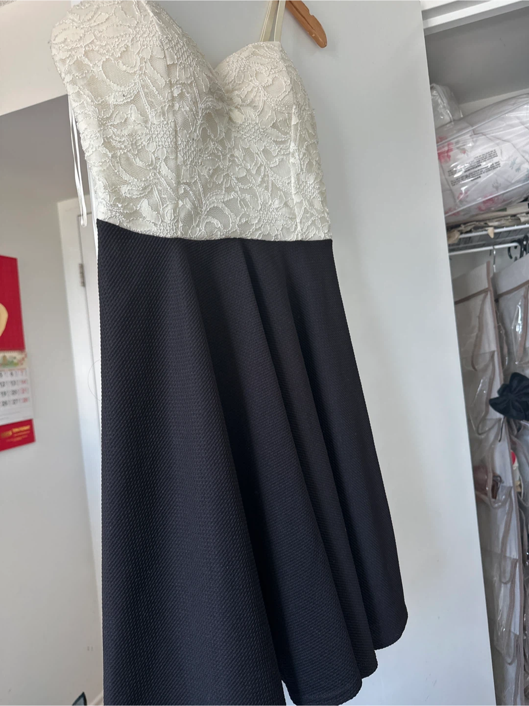 Suzy black and  beige lace Dress - photo 2