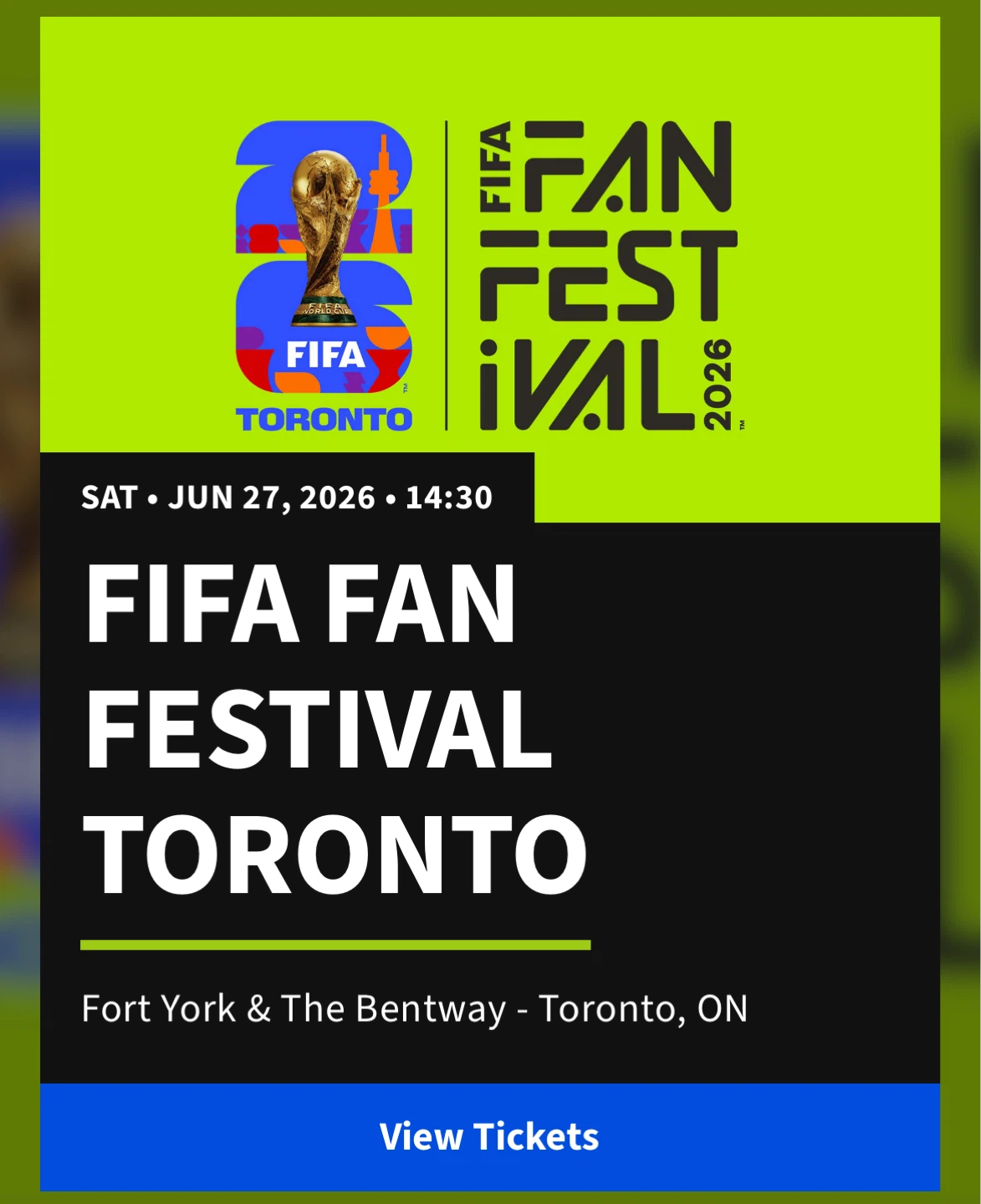 ⚽️Free!! FanFest tickets Sat June 27th