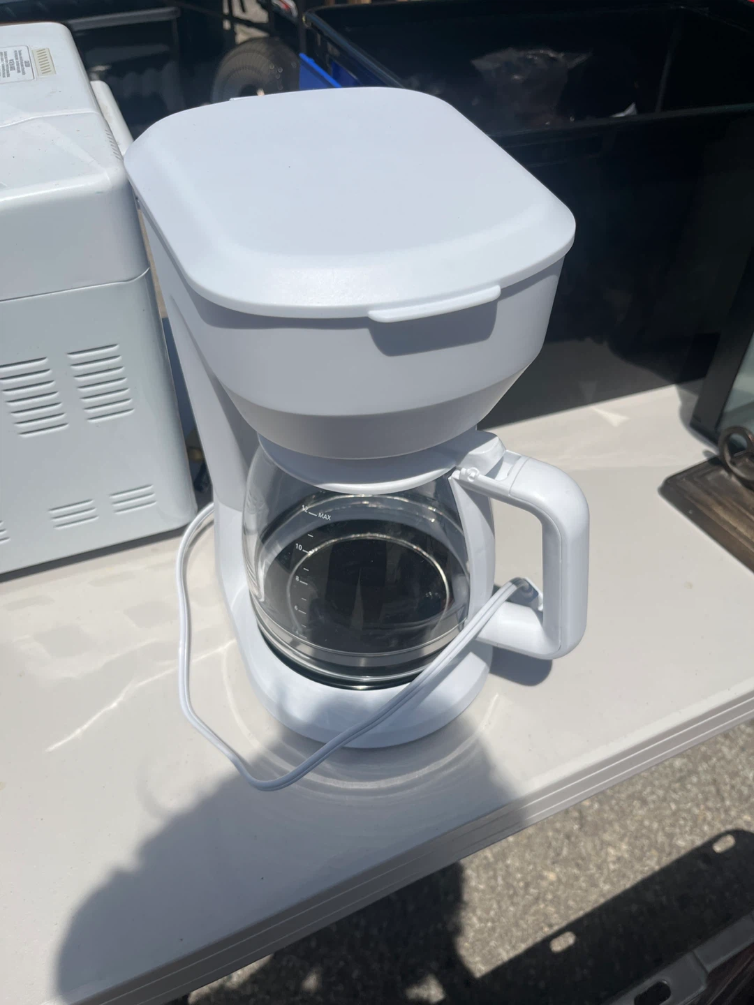 White Drip Coffee Maker