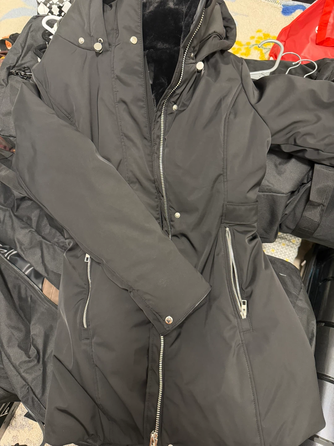 Black TRF Outerwear Winter Parka (USED ONCE)