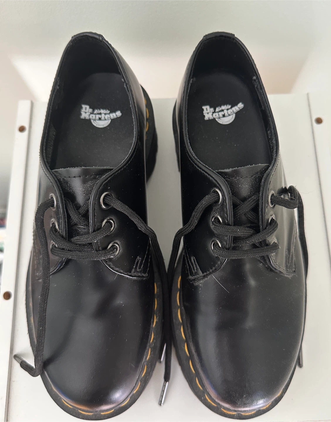 Dr. Martens Black 1461 Platform Shoes - photo 3