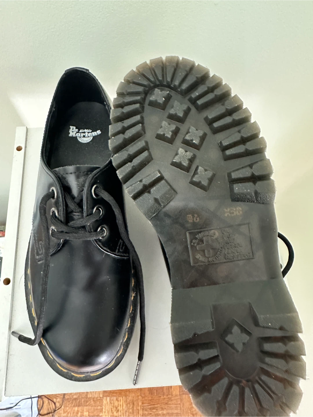 Dr. Martens Black 1461 Platform Shoes - photo 5