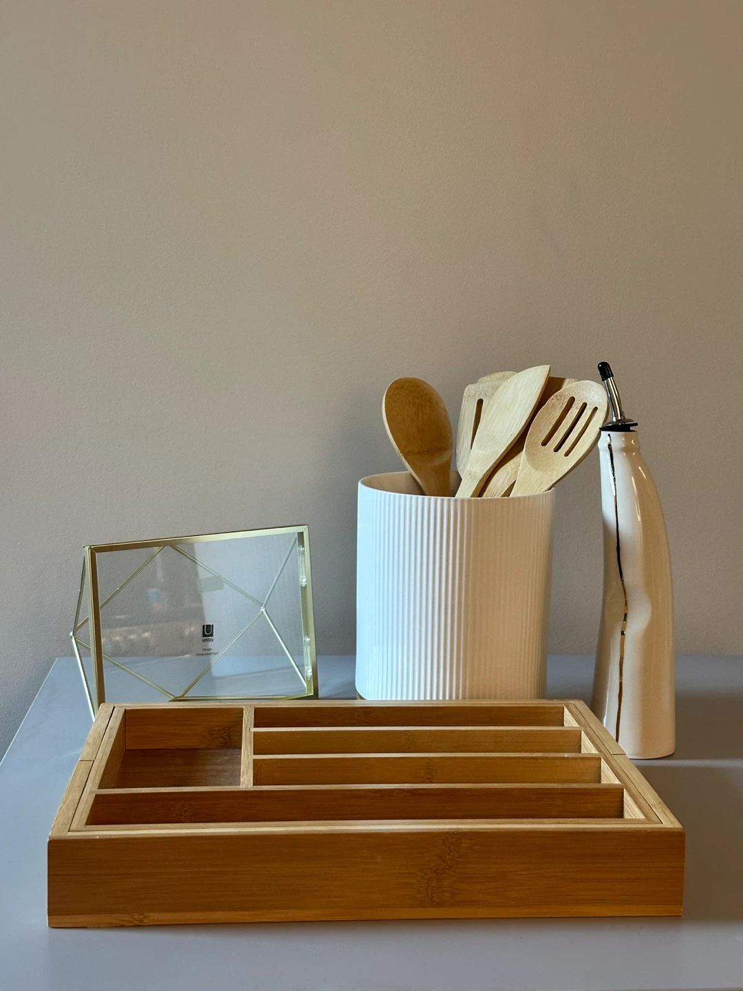 Bamboo Organizer, Kitchen Utensils, Oil Dispenser & More - photo 3