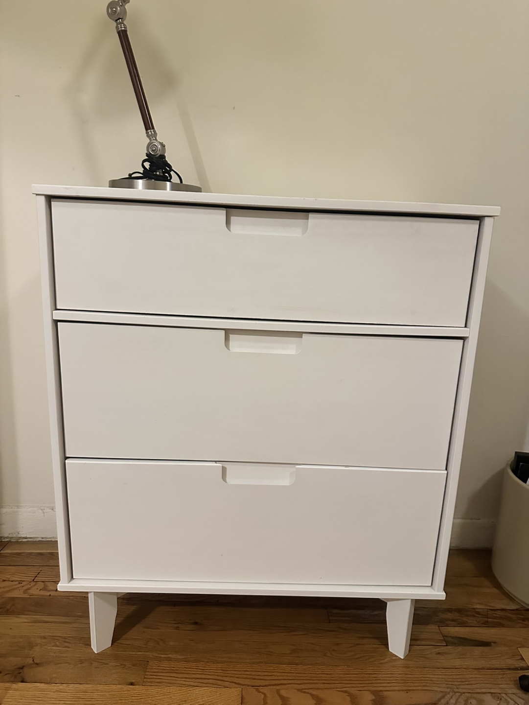White 3-Drawer Dresser - photo 2