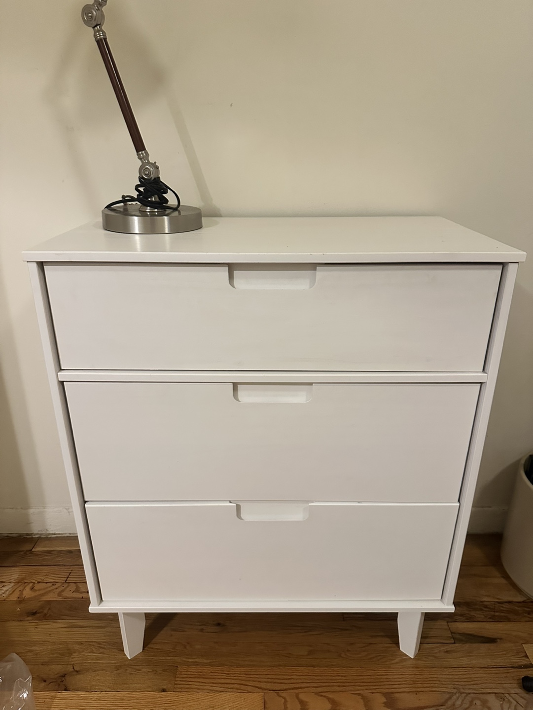 White 3-Drawer Dresser