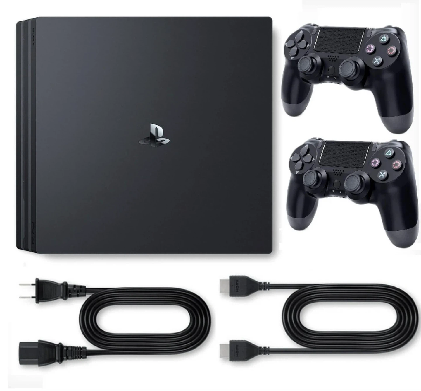 Sony PlayStation 4 Pro 1TB Console with Two Controllers