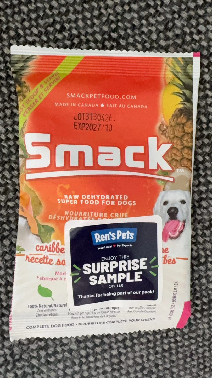 Free w any purchase - Smack  for Dogs Sample