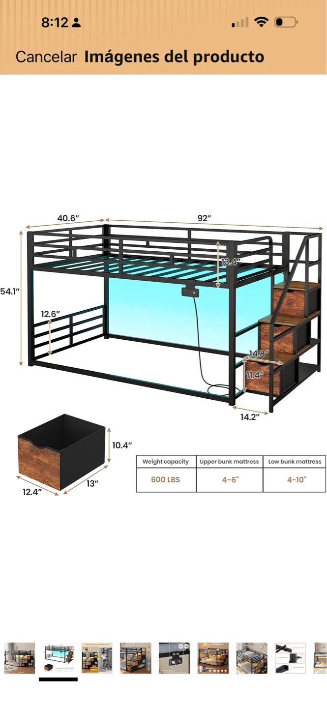 Bunk Bed with Stairs and Storage - photo 2