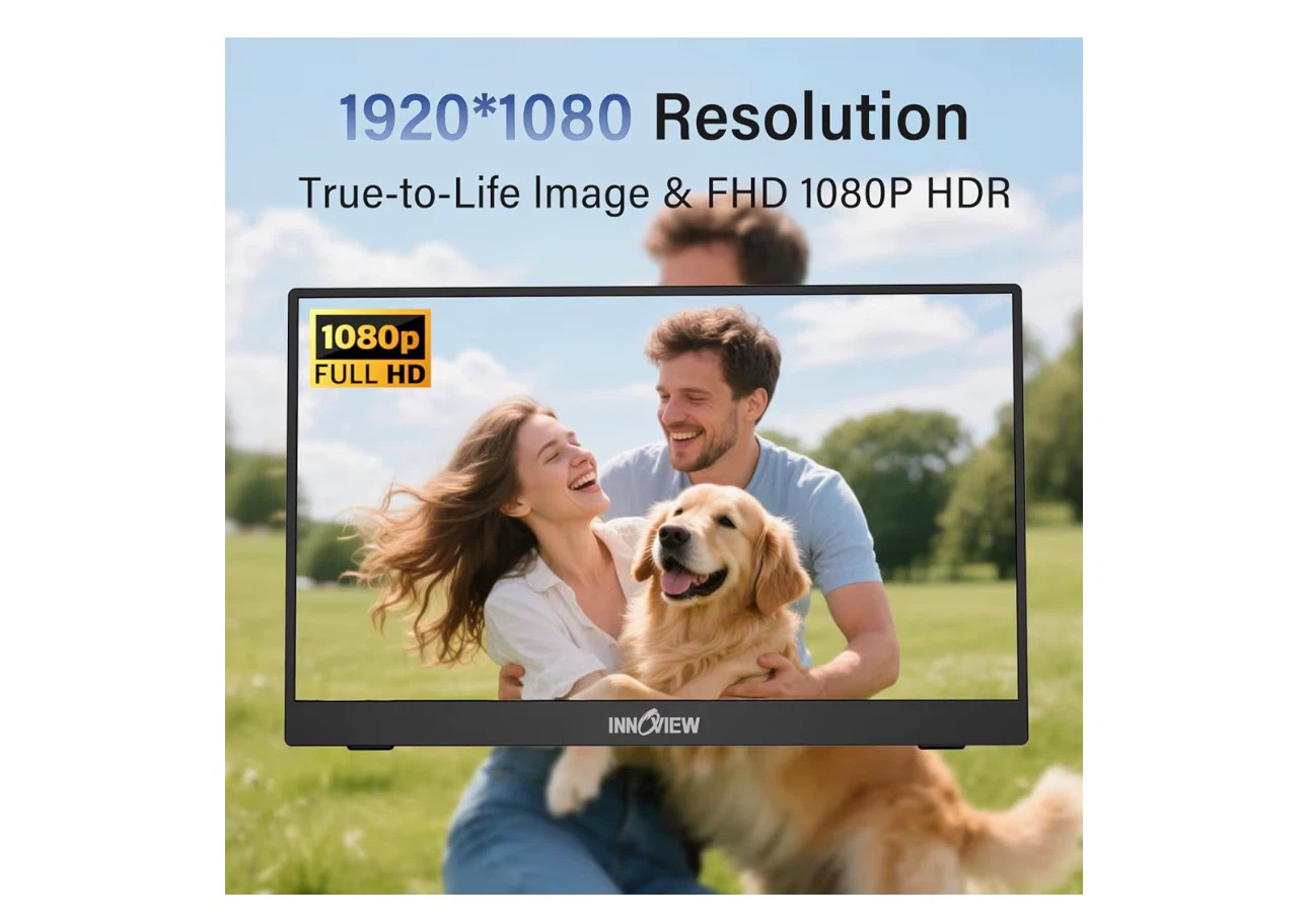 INNOVIEW 15.6" Portable Monitor 1080p FHD HDR - photo 2