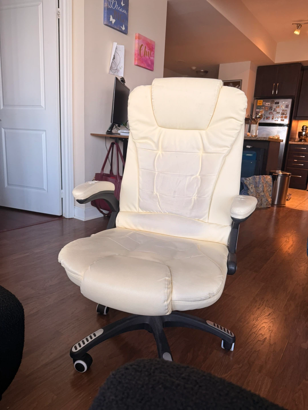 Cream Office Massage Chair