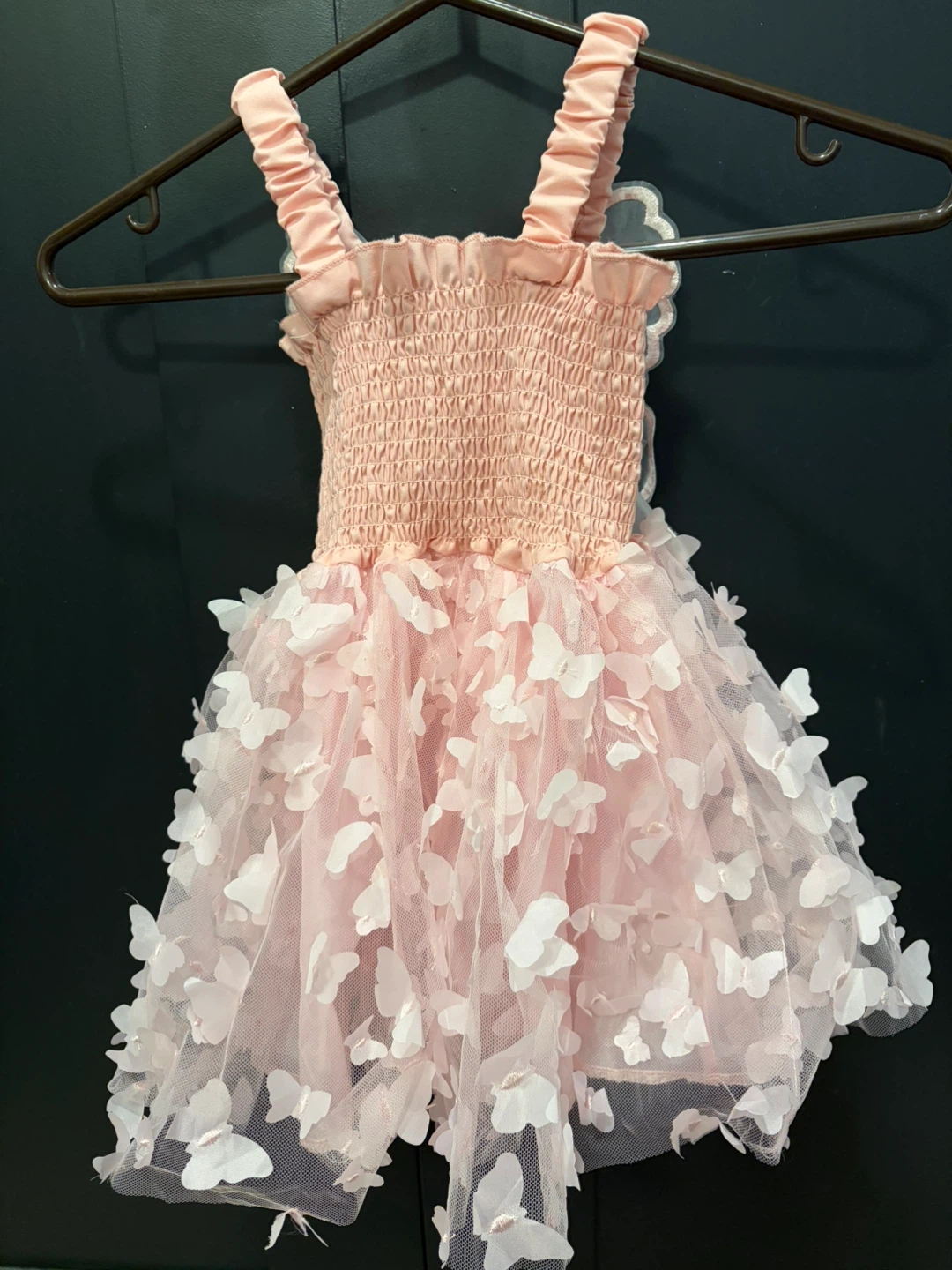 Pink Butterfly Dress with Wings