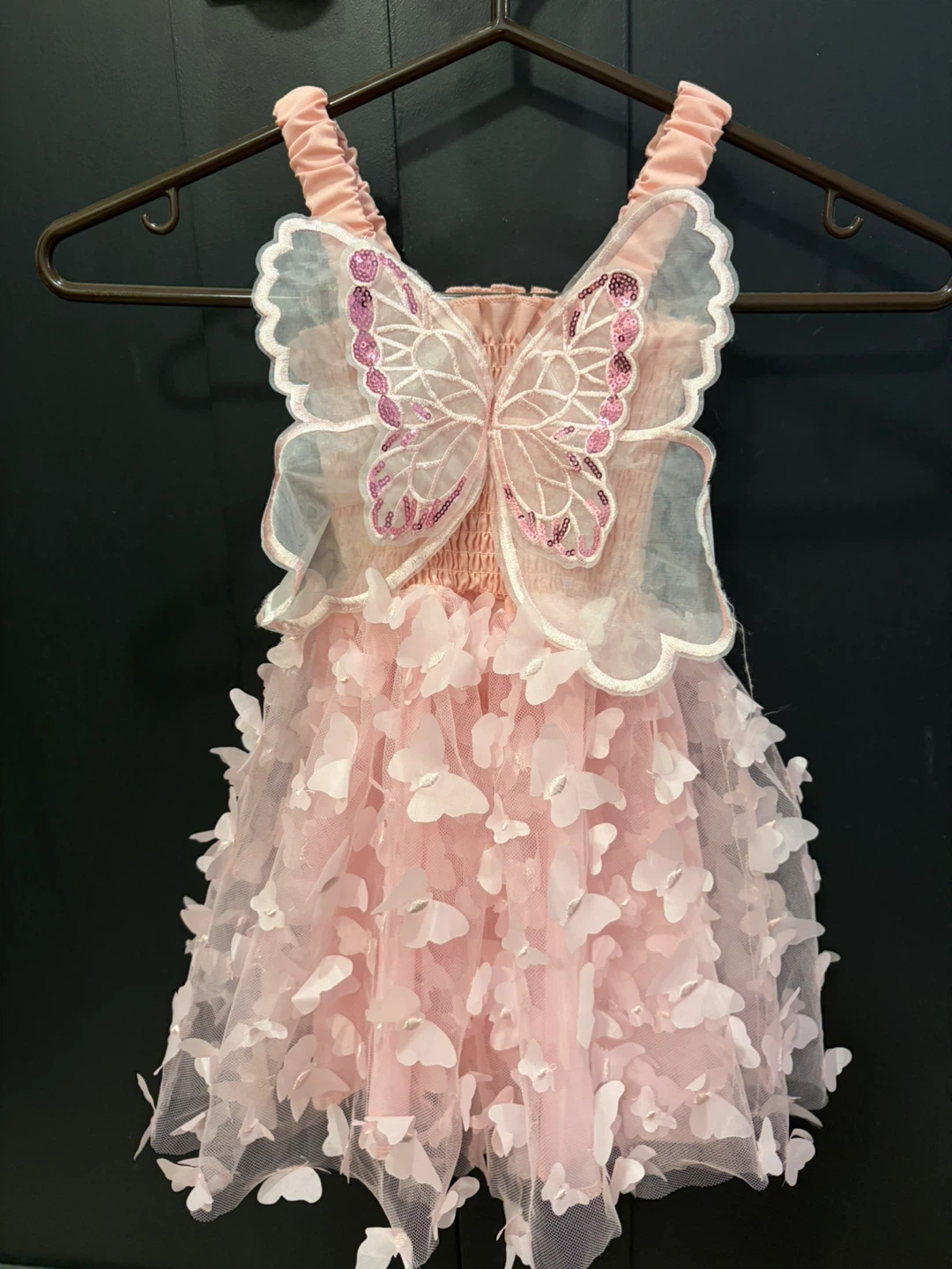 Pink Butterfly Dress with Wings - photo 2