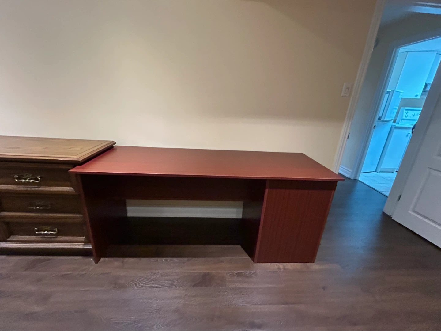 Compact Red Desk 68x24