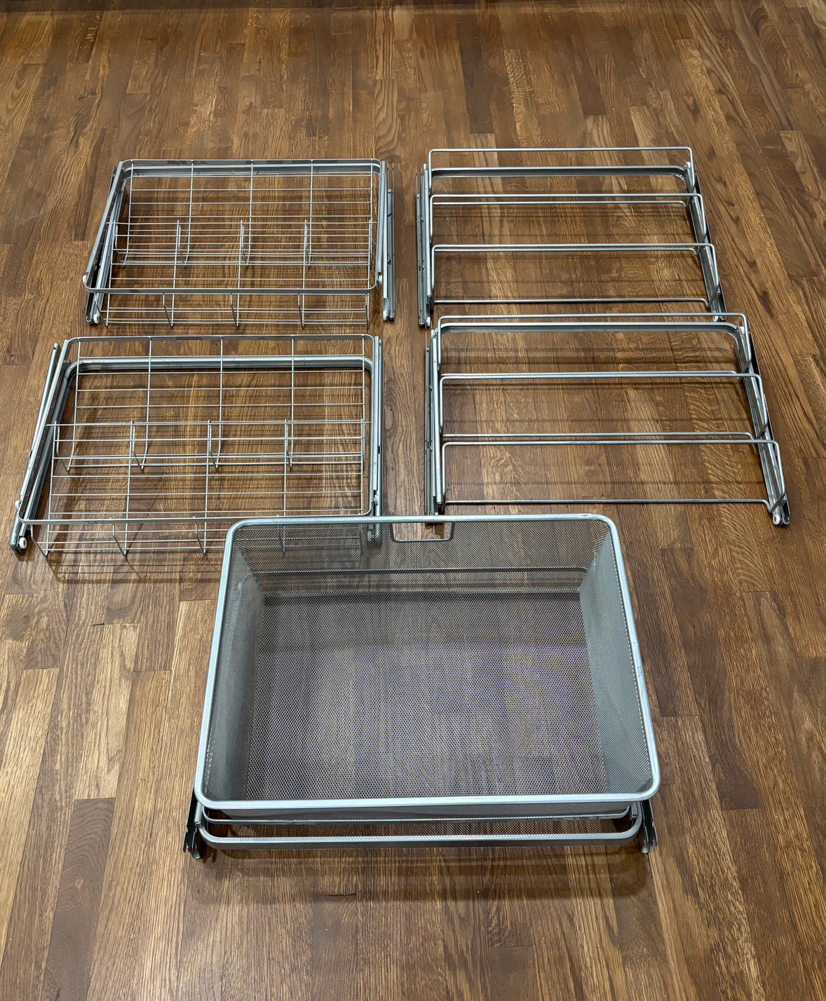 Elfa Platinum Mesh Drawer & Shoe Components