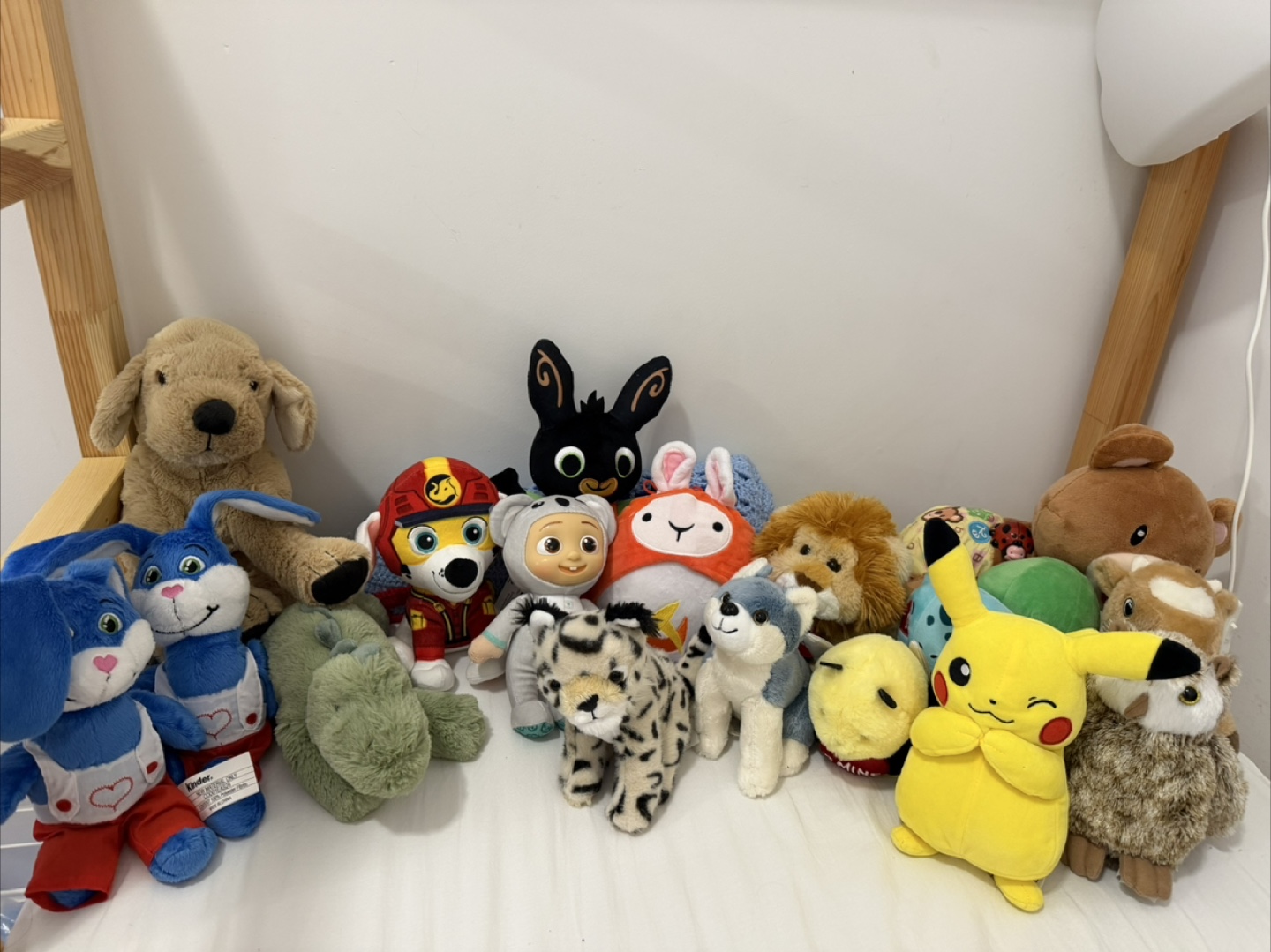 Collection of various plush toys