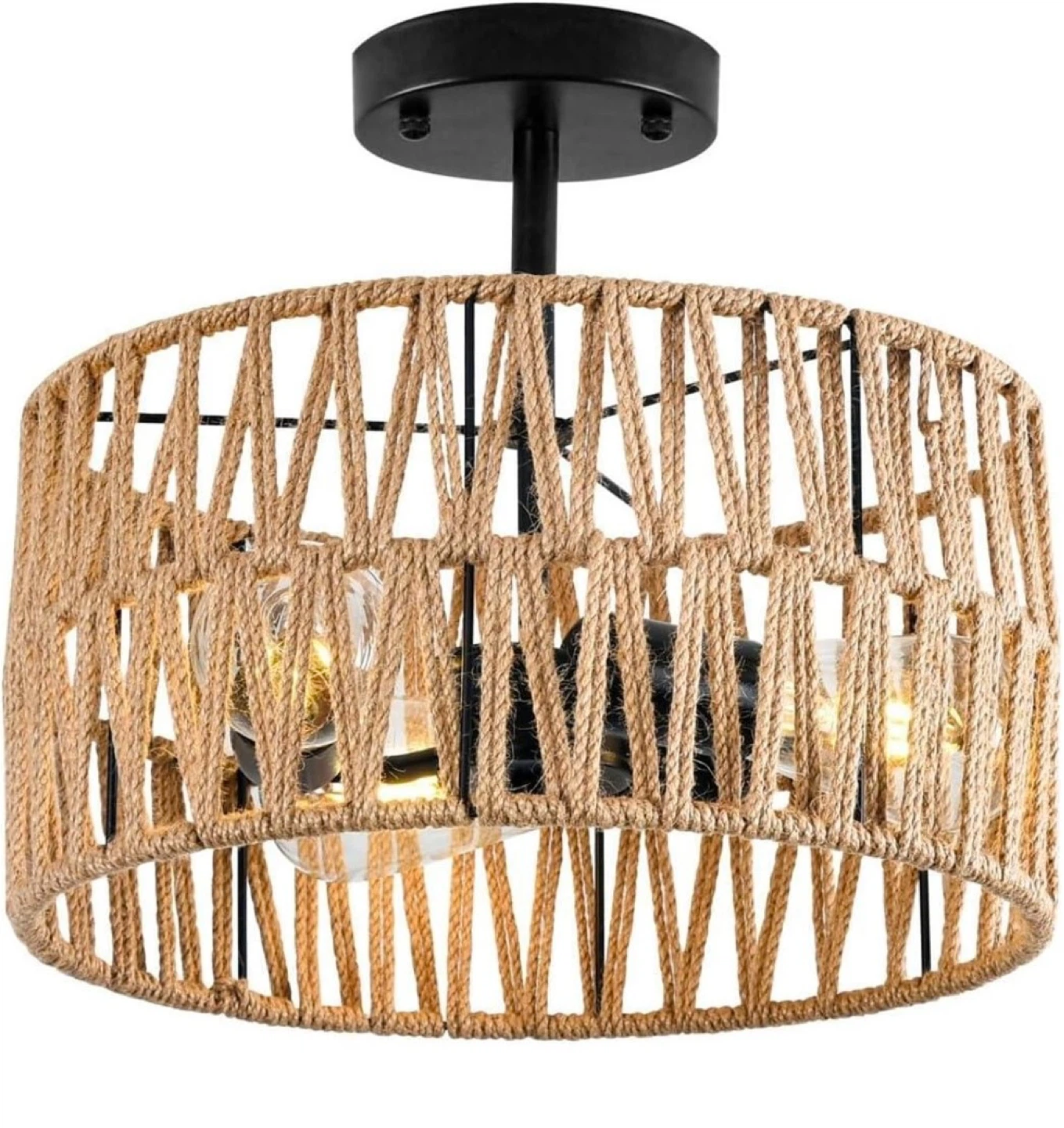 Boho Flush Mount Ceiling Light Fixture - BNIB