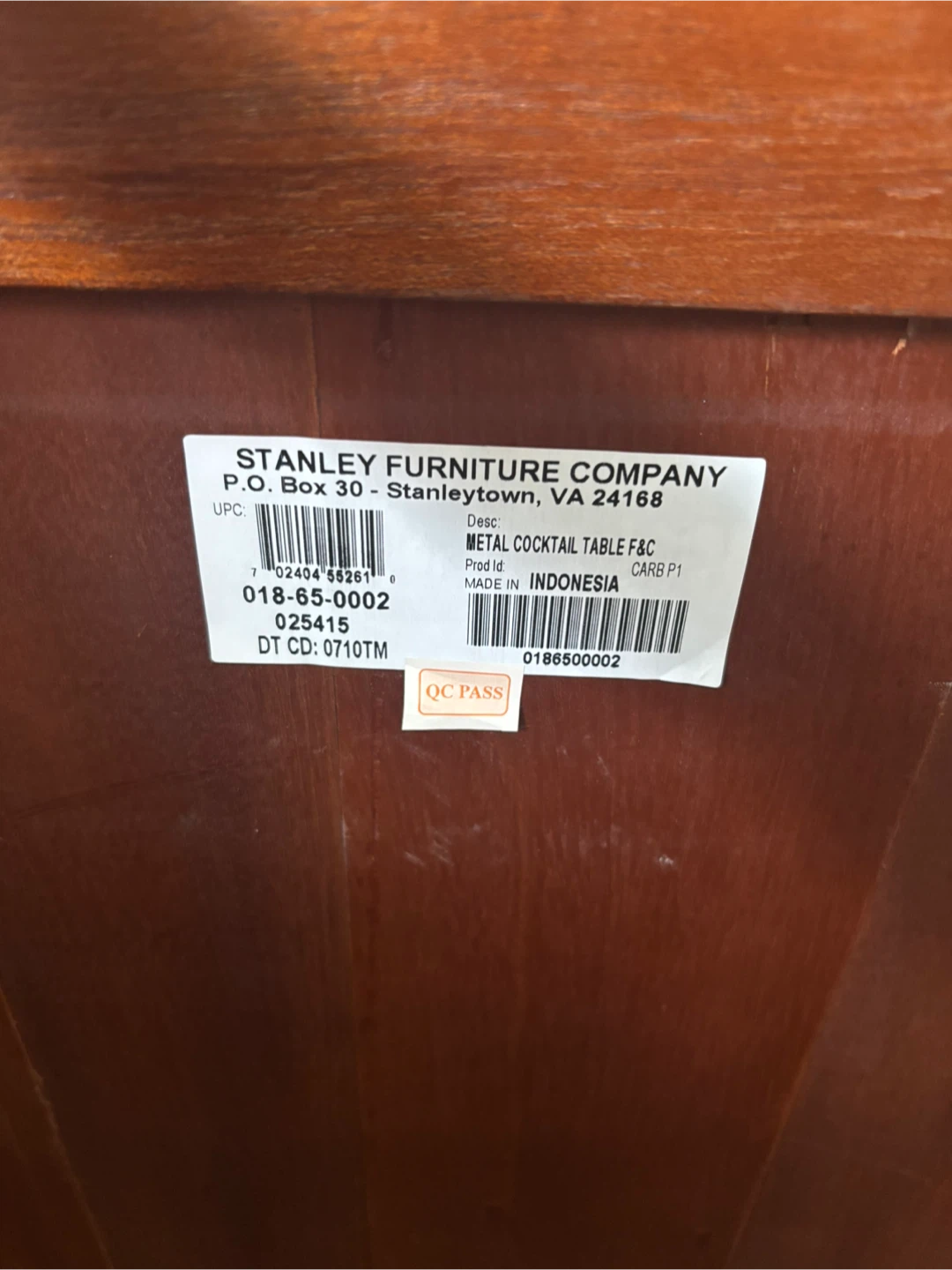 Stanley Furniture Metal Cocktail Table - photo 4