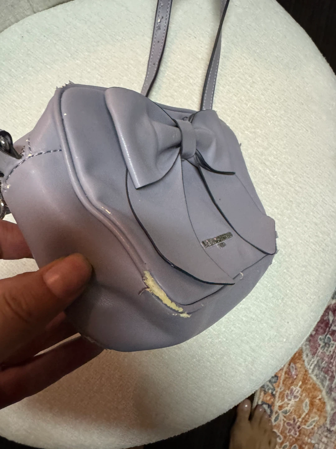 Karl Lagerfeld Paris Lavender Bow Crossbody Bag - photo 2