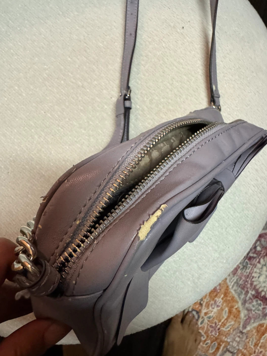 Karl Lagerfeld Paris Lavender Bow Crossbody Bag - photo 3