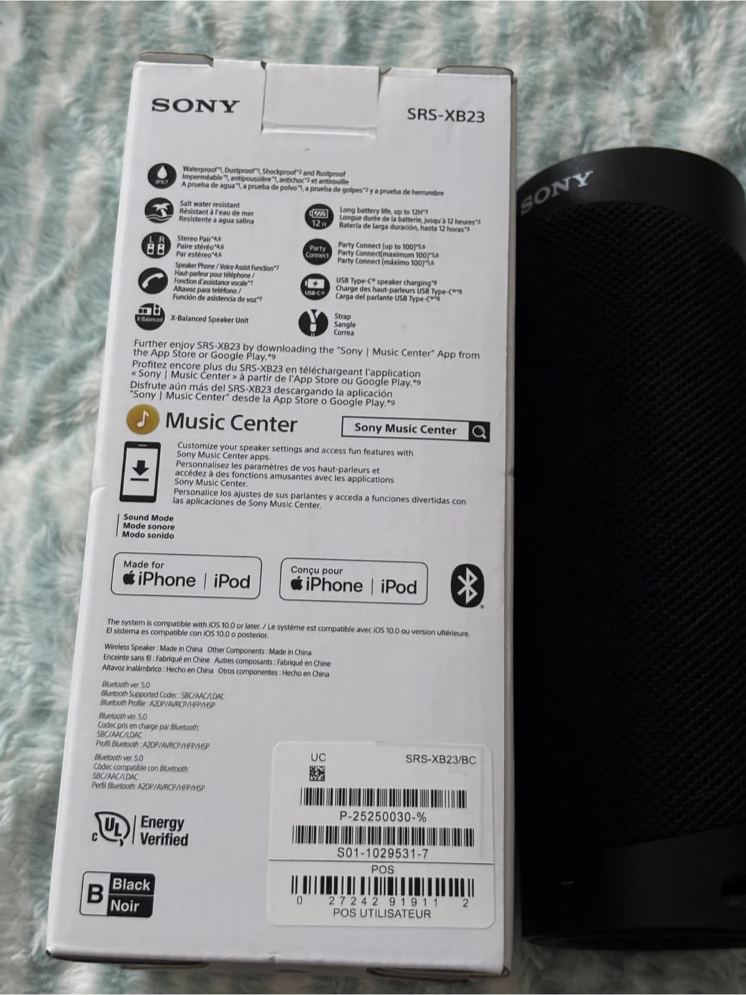 Sony SRS-XB23 Wireless Speaker - photo 4