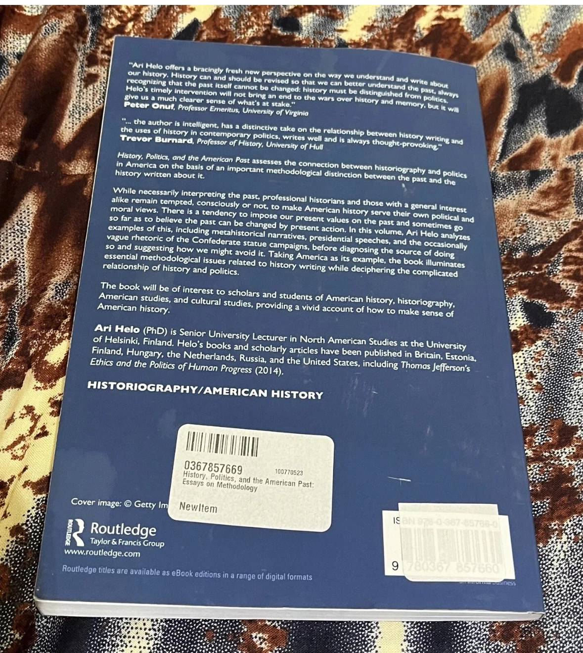 History, Politics, and the American Past by Ari Helo - photo 2