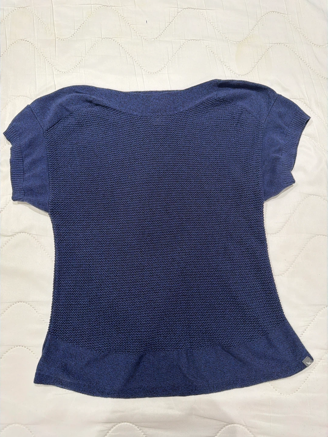 Eddie Bauer Women's Blue Short Sleeve Knit Top Size M
