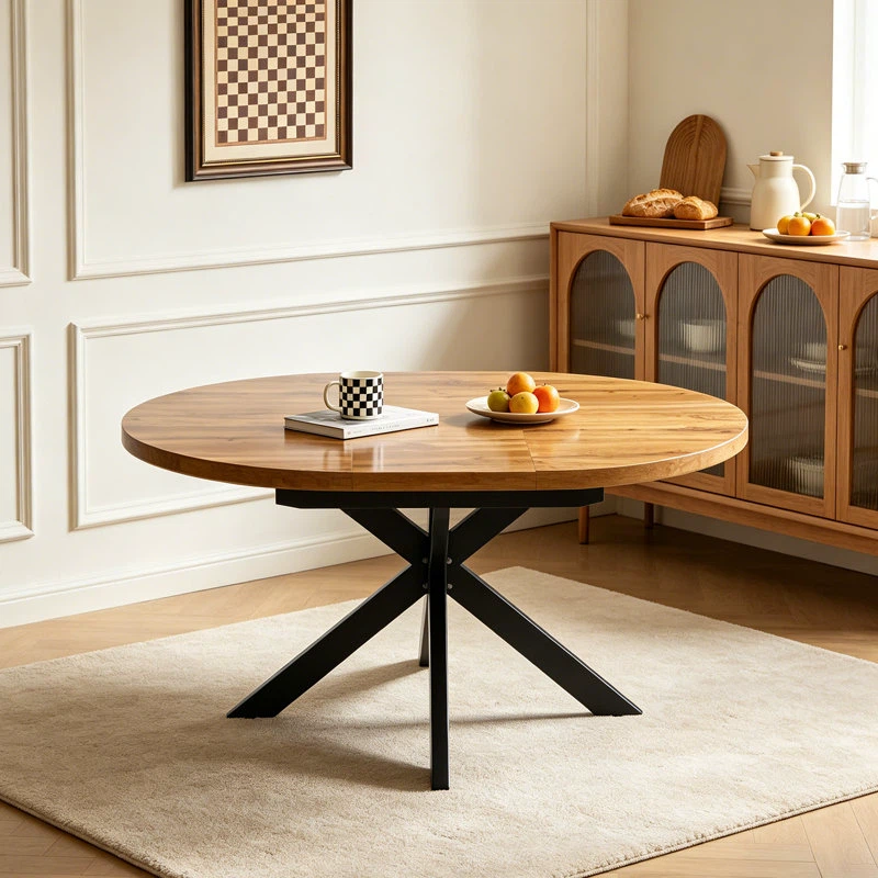 🔥Extendable Round Dining Table 43"-59" for 4–6 people. - photo 3