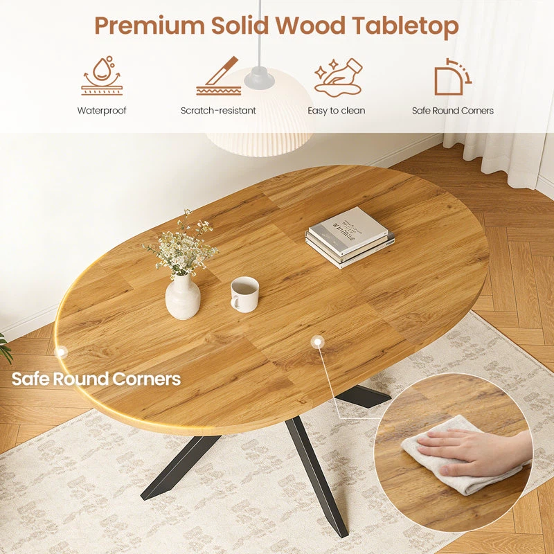 🔥Extendable Round Dining Table 43"-59" for 4–6 people. - photo 4