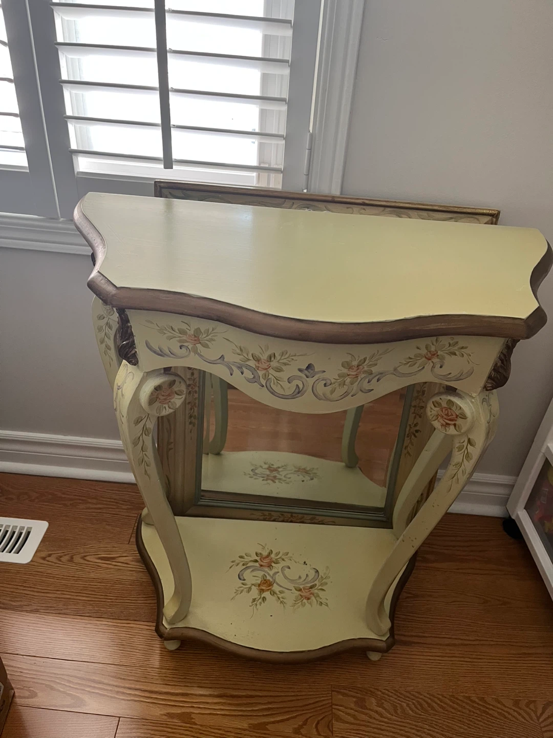 Vintage Console Table with Mirror