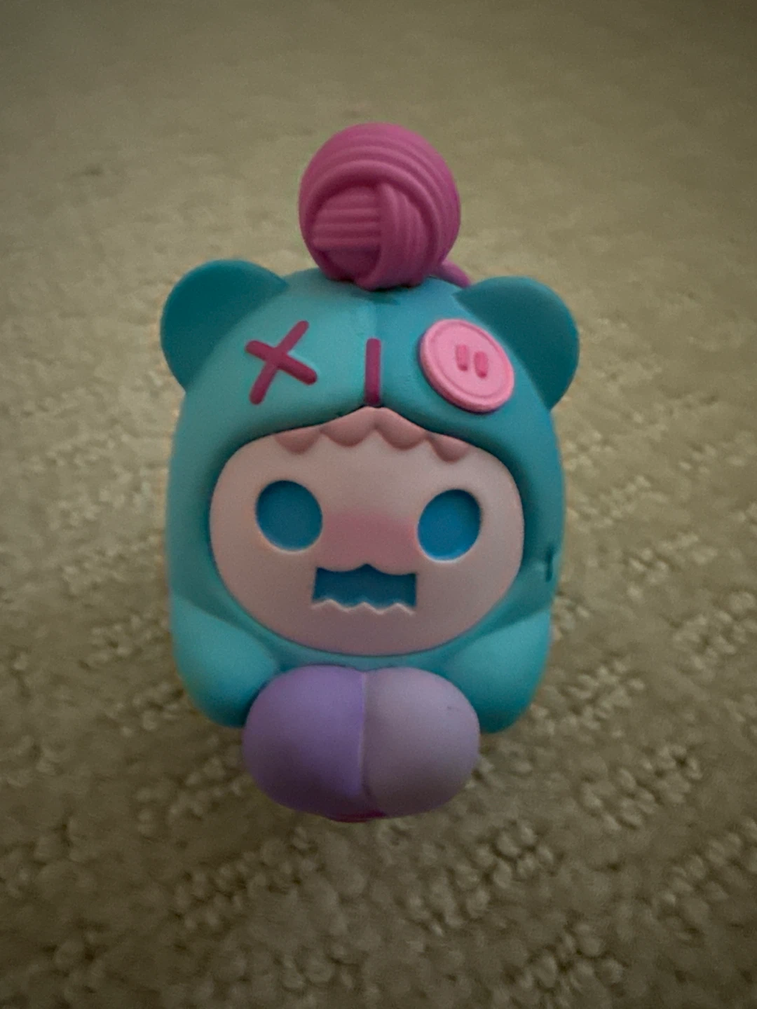 Blue & Pink Ghost Bear Figurine