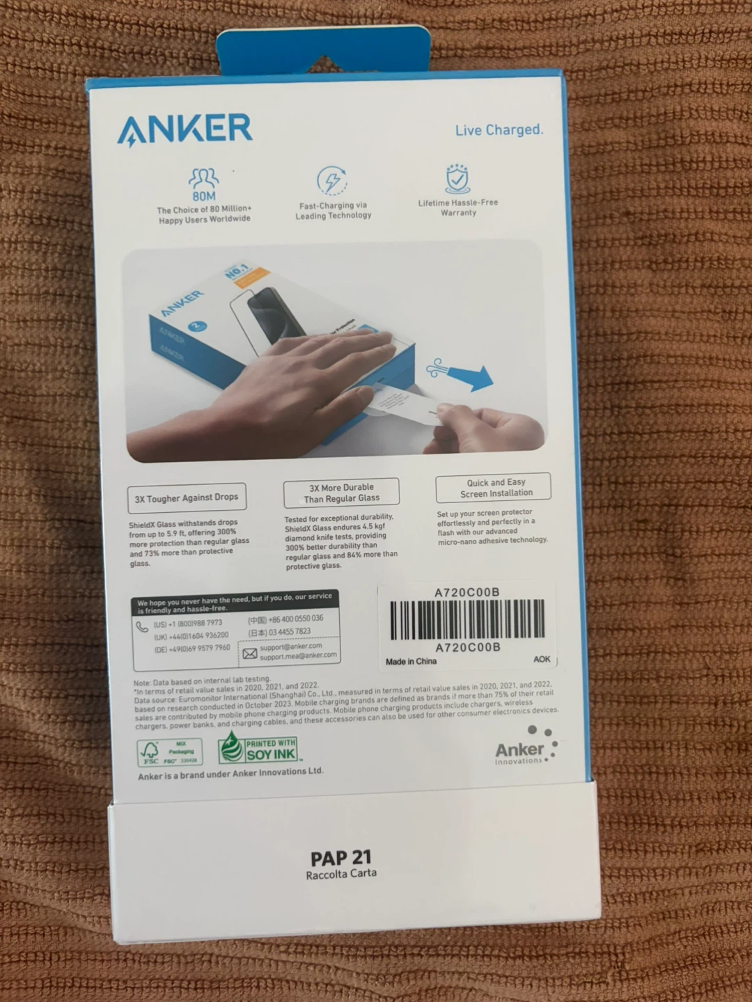 Anker ShieldX Glass Screen Protector 2-Pack for iPhone 16 Plus - photo 2