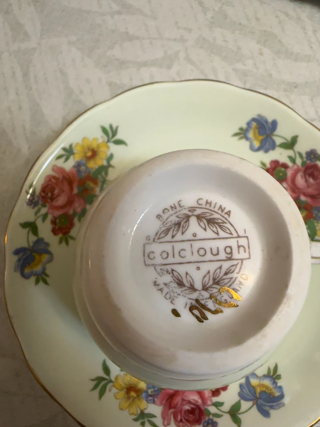 Colclough Bone China Tea Cup and Saucer Set - photo 2