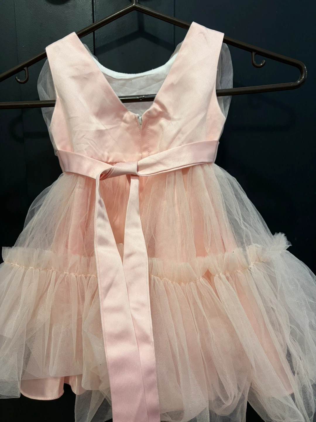 Pink Tulle Dress with Bow - photo 2