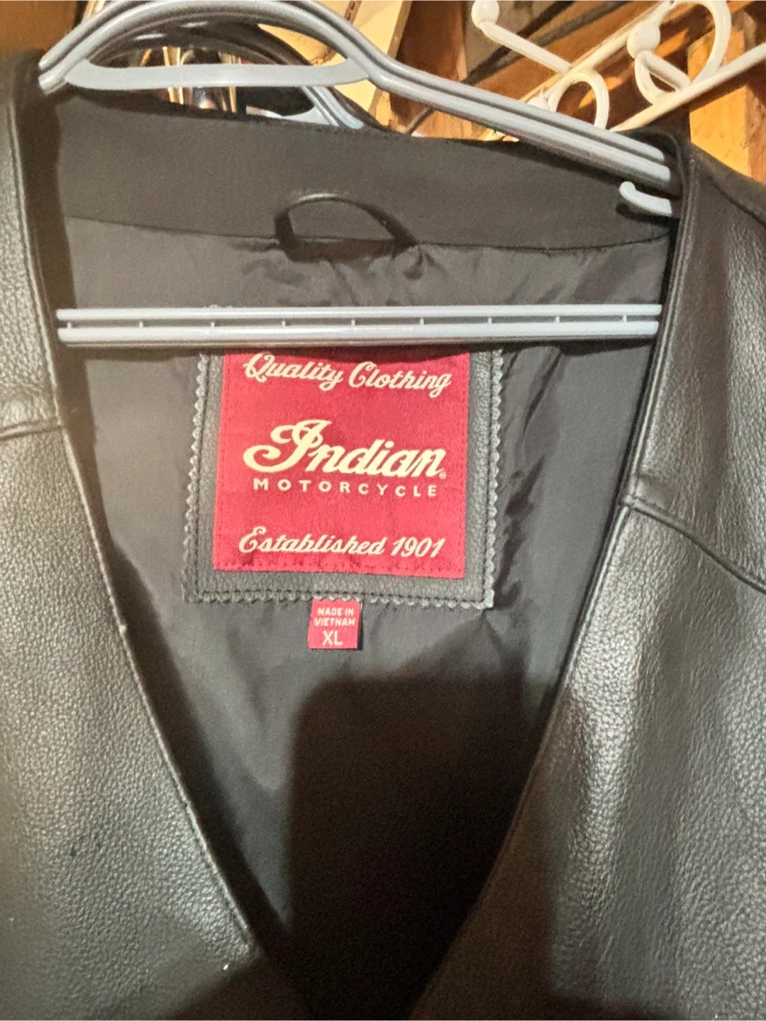 Indian Motorcycle Leather Vest - photo 3
